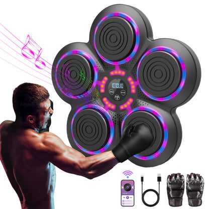 Wall Mounted Smart Boxing Machine Wireless Music Punching Trainer