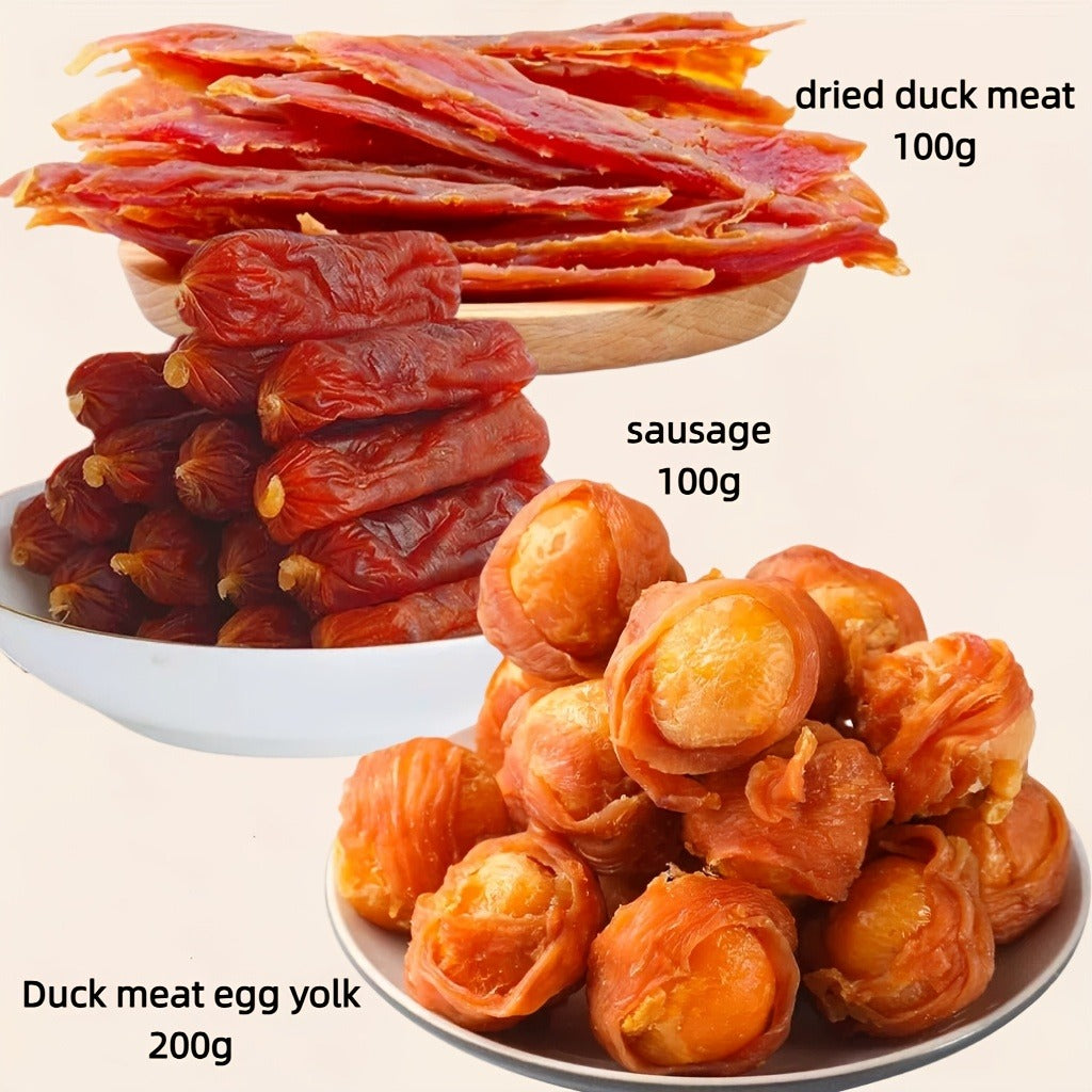 Natural Dog Treats Set Duck Chicken Milk Stick Sweet Potato Grain Free High Protein Low Fat Dental Health Gift Box Combinations for Dogs