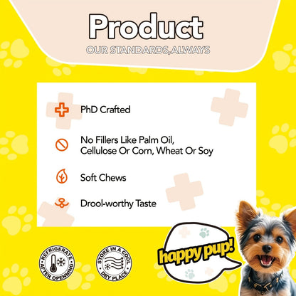 Omega 3 Dog Chews 90ct – 90-Day Supply Skin, Coat & Ear Care Supplement with Probiotics for Itchy Relief, All Ages – 1 Bottle Trial or 2 Bottle Value Pack