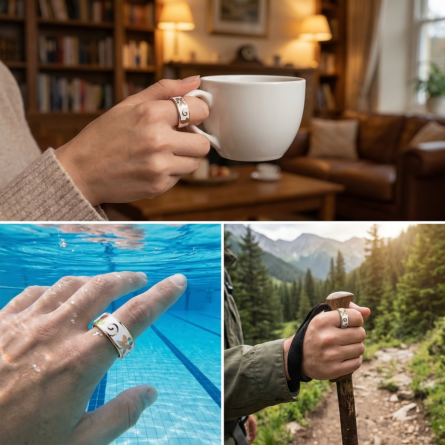 Health Tracking Smart Ring | Pedometer Sleep Calorie iOS Android