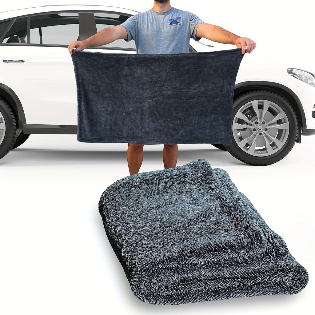 Microfiber Towels for Cars - 1300GSM X Large Size Quick Dry High Absorbent Edgeless Streak Free - Car Drying Towel for Detailing 24x36in