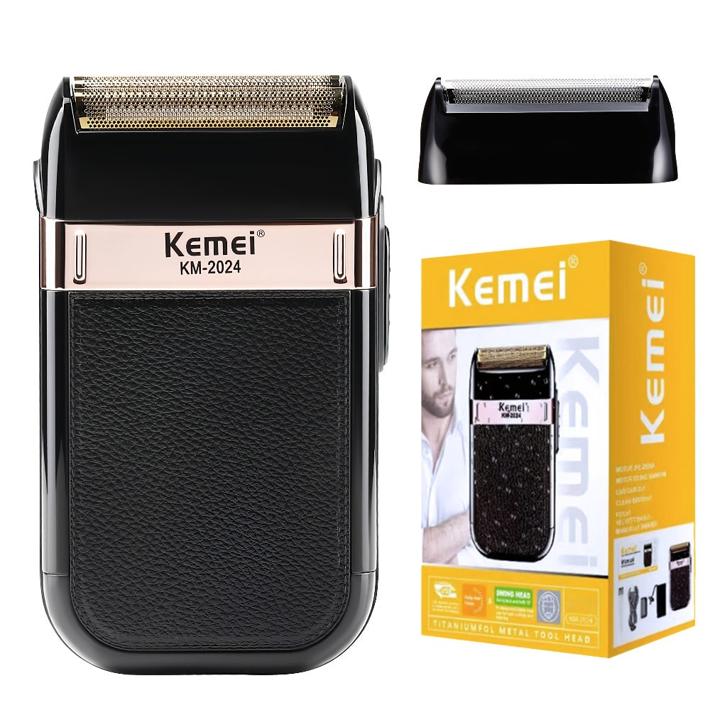 Kemei Hair Clipper & Beard Trimmer Set for Men — Professional Grooming Kit with Reciprocating Shaver, USB Rechargeable, Home & Salon Use, Father's Day & Birthday Gift for Dad