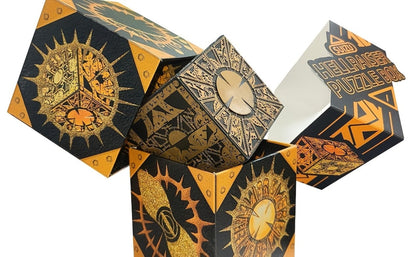 Lament Configuration Puzzle Box Cube – Functional Detachable Deformation Lock Box with Display Base, Brain Teaser Desk Decor, Unique Gift for Adults Horror Fans Christmas Halloween Birthday