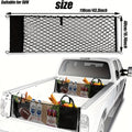 Envelope Style Trunk Cargo Net for Ford Maverick 2022-2024 Accessories, Heavy Duty Carabiners Highly Elastic Truck Bed Mesh Cargo Net- Premium Nylon Car Interior Accessories- Adjustable Elastic Trunk Organizer for SUV, Sedan And Trucks
