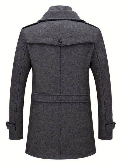 Men's Versatile Fleece Single-Breasted Coat