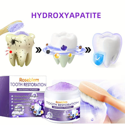 Tooth Repair Mineral Powder with Natural Purple Coating – 2-Pack Remineralizing Tooth Powder for Sensitive Teeth, Gum Protection, Fresh Breath & Daily Oral Care for Adults and Teens
