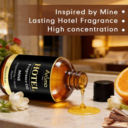 Hotel Fragrance Oil 4oz – Luxury Resort Scents for Diffuser, Candle, Humidifier & Car | M Way, White Tea, Carlton, Beach Villas