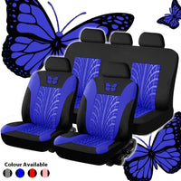Butterfly Tire Pattern - Black & Blue