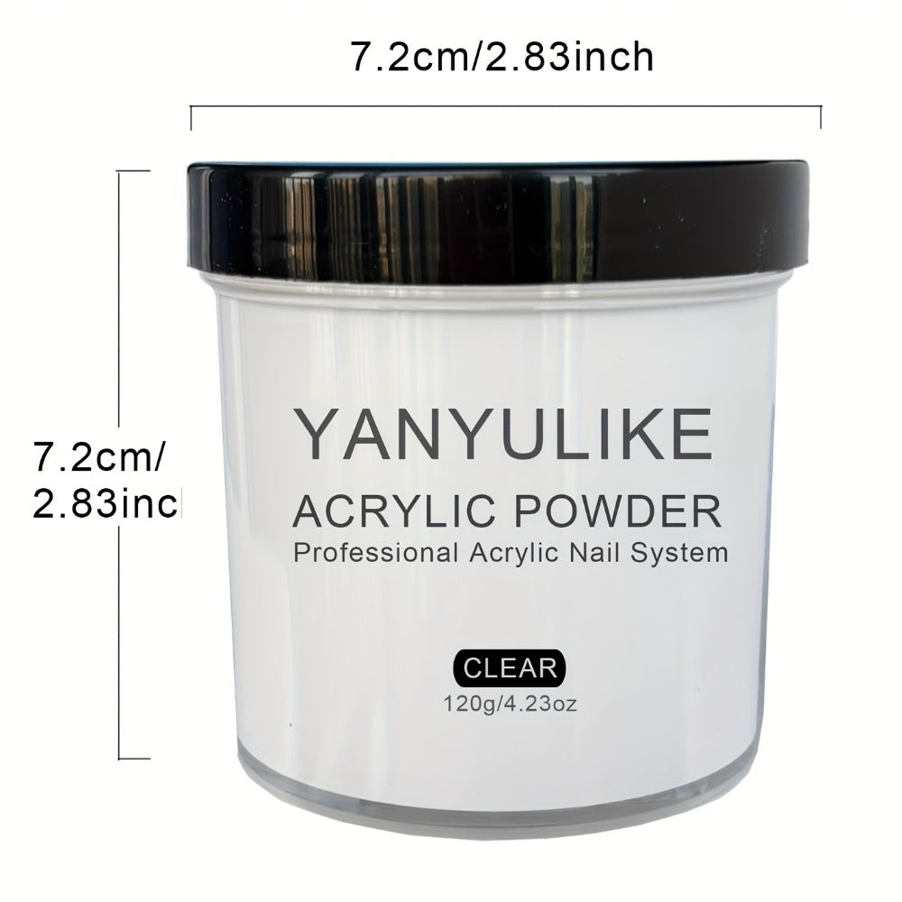 Acrylic Nail Powder 4oz Formaldehyde-Free Rose Peach Almond Natural Pink Shades Professional System for Nail Extensions Sculpting 3D Nail Art Overlay - No Lamp Needed Nail Tech Supplies