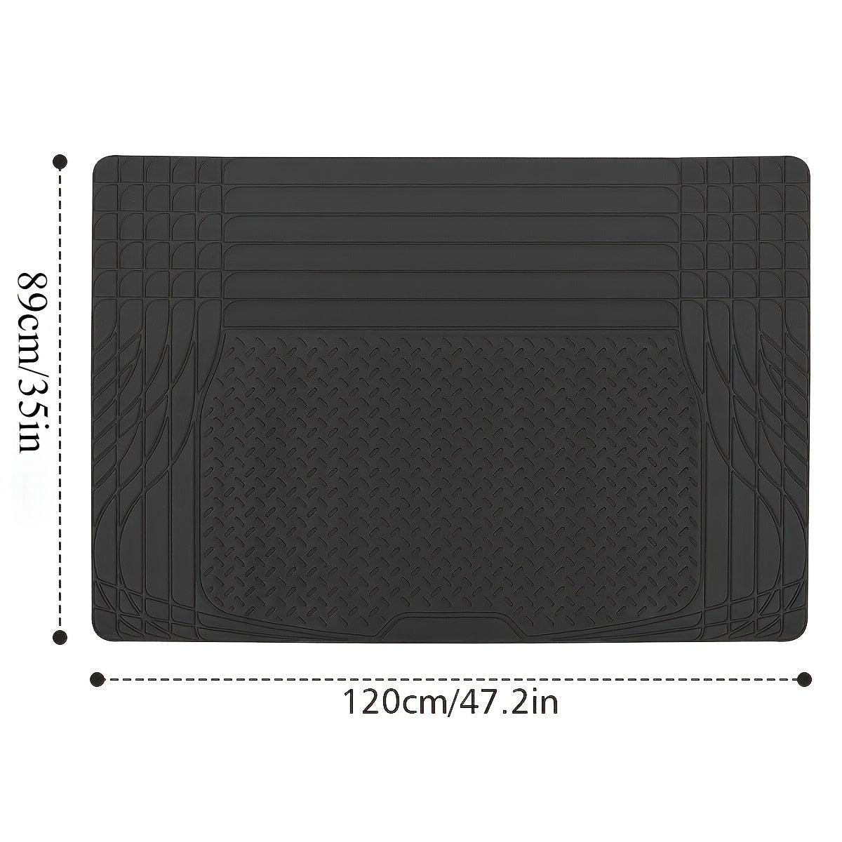 Large Size Car Trunk Cargo Mat, 47 X 32 Inches, Waterproof And Non-Slip, Can Be Cut, for SUV, Sedan And Van Car Cargo Mat Additions