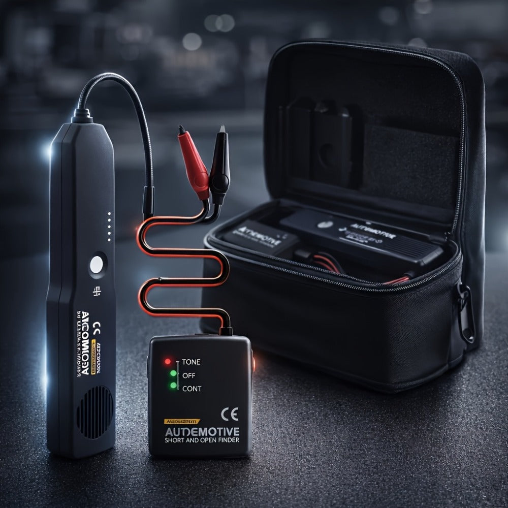 Automotive Circuit Tester Kit EM415PRO – DC 6–42V Wire Tracer & Fault Detector for Car, Truck, Motorcycle & RV Electrical Diagnostics, Includes Carry Bag & Storage Box