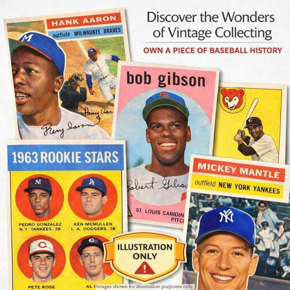 Vintage Baseball Card Vanity Slab Mystery – Authentic Topps Era Card 50 to 100+ Years Old in Display Case | Hall of Fame Legends Possible | 1 or 2 Slab Bundle | Collector Gift for All Ages