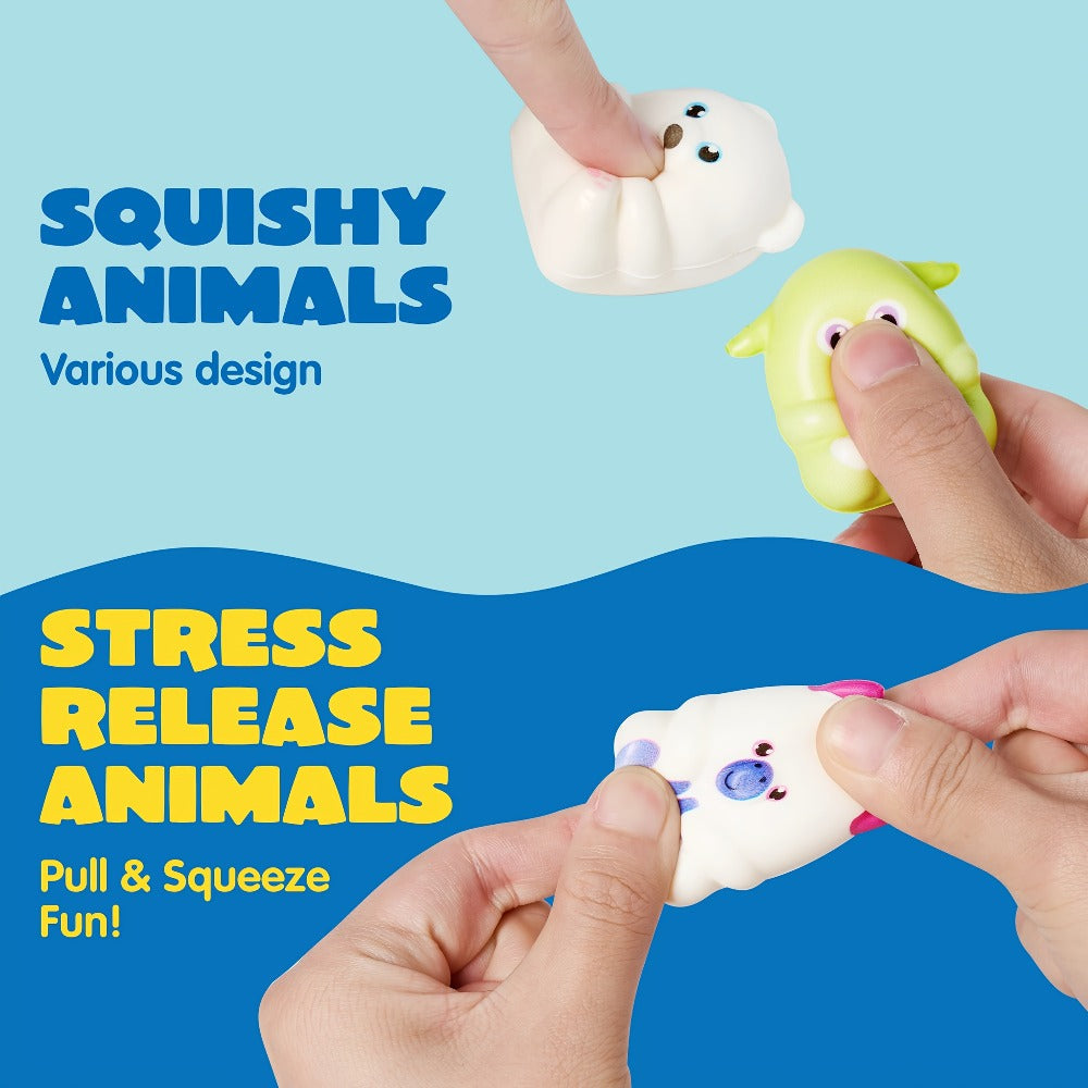 Mochi Squishy Toys 20 Pack – Slow Rising Cute Animal Squishies Bulk Party Favors for Kids, Classroom Prizes, Birthday Goodie Bag Stuffers, Pinata Fillers, Halloween Valentine's Day Gifts