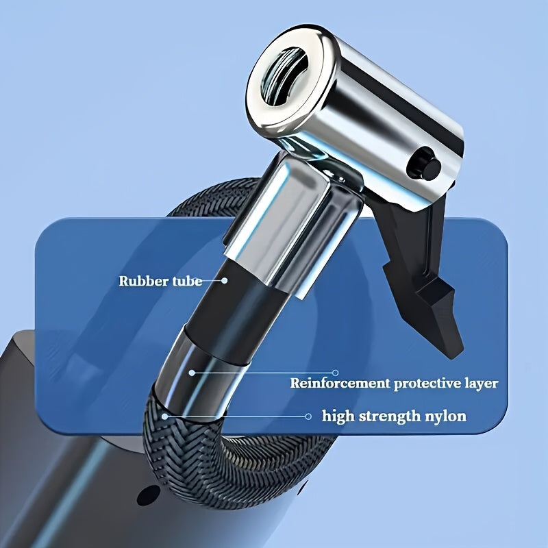 Ultra-Fast Inflatable Portable Air Compressor, Tire Inflation Pump, 12V, Pointer Display Precise Pressure. Suitable for Cars, Motorcycles, Bicycle Tire Inflation, Outdoor Air Cushions, Ball Inflation, Battery-Free
