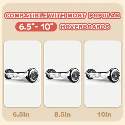 Hoverboard Go Kart Seat Attachment Buggy Conversion Kit 6.5-10 Inch Self-Balancing Scooter 360 Front Wheel Off-Road Tires Shock Absorber Kids Gift No Hoverboard White Black Blue Pink Purple