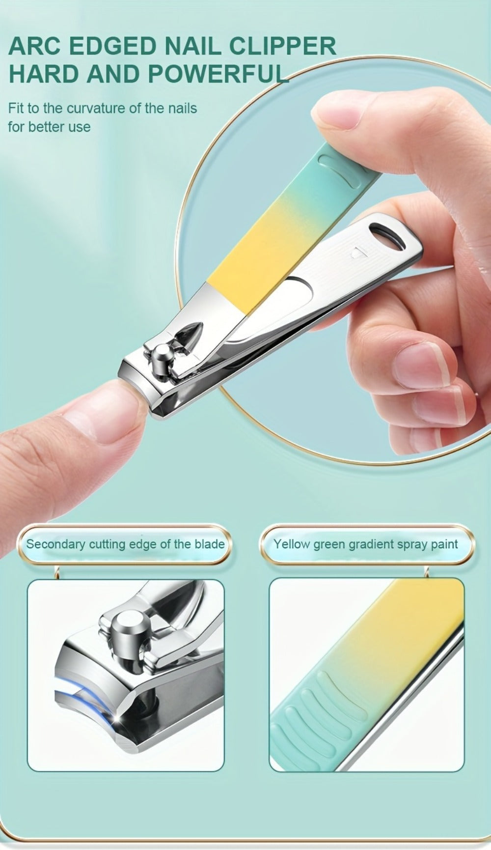Manicure Pedicure Set 18 In 1 Professional Nail Clipper Kit - Stainless Steel Toe Nail Clippers Nail File Cuticle Pusher Cuticle Trimmer Portable Travel Case Nail Care Tools Gift for Women Men Seniors Family