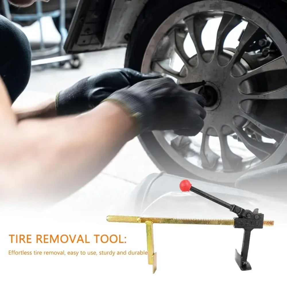 Bead Breaker Tool Heavy-Duty Manual Tire Changer with Safety Guard, Durable Steel Construction Universal Tire Service Equipment for Cars Trucks Motorcycles, Large & Small Size