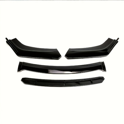 4pcs/Set Material Car Front Lip Spoiler Kit - Stylish Appearance Upgrade, Small Vehicle Bumper Modification Additions, Easy Installation Durable Protection for Vehicle Fenders
