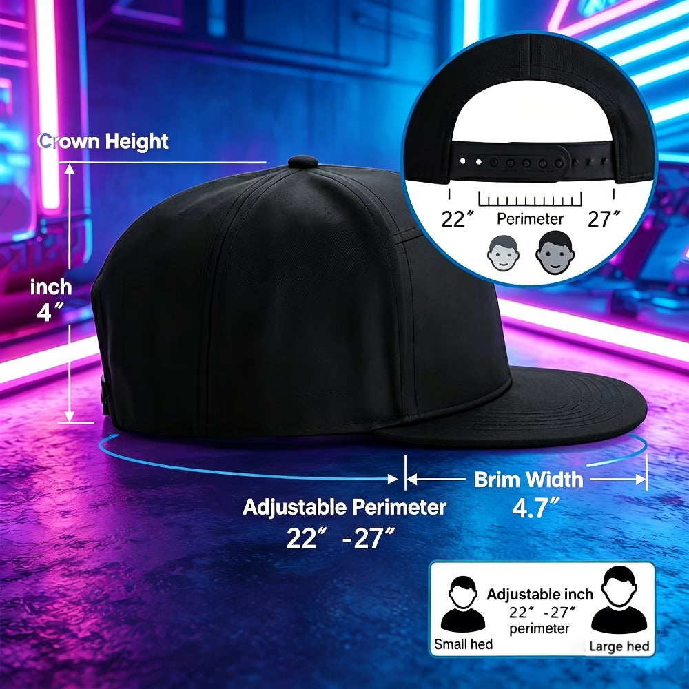 LED Party Hat App Controlled Programmable Light Up Hat – Custom Text Music Images for Rave Club Dance Halloween 4th of July Festival, Cool Gift for Boys Girls Men Women
