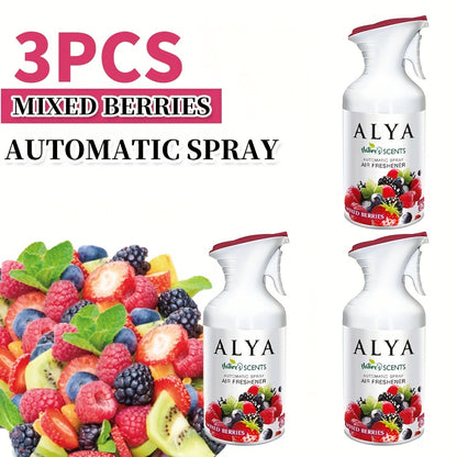 Air Freshener Spray 8.45 oz Aromatherapy Room Spray 1pc or 3pc - 6 Scents Lavender, Vanilla, Cool Linen, Ocean, Mixed Berries & Magnolia, Odor Eliminator for Home, Car, Office, Bathroom, Fabric & Closet