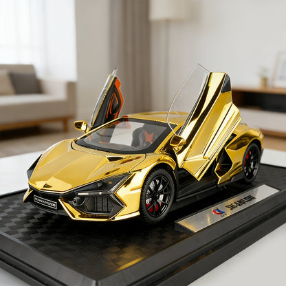 1:24 Scale Die-Cast Sports Car Model Collectible - Zinc Alloy Static Ornament with Realistic Details, Home Desktop Decoration, Gift for Car Lovers Men Adults