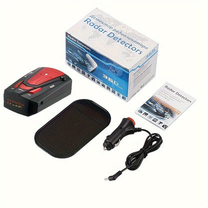 16-Band Advanced Car GPS Detector - 360° Anti-GPS Camera LIDAR Detector with Voice Alarm, Real-Time Threat Alerts, And Enhanced Safety Features for Secure Driving