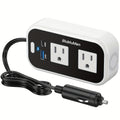 200W Car Power Inverter, Blubluman DC 12V To 110V AC Car Plug Adapter Outlet With 30W PD Charger, QC3.0 Fast Charger 24W, Power Inverter For Vehicles, Outlet For Laptop Computer Charger