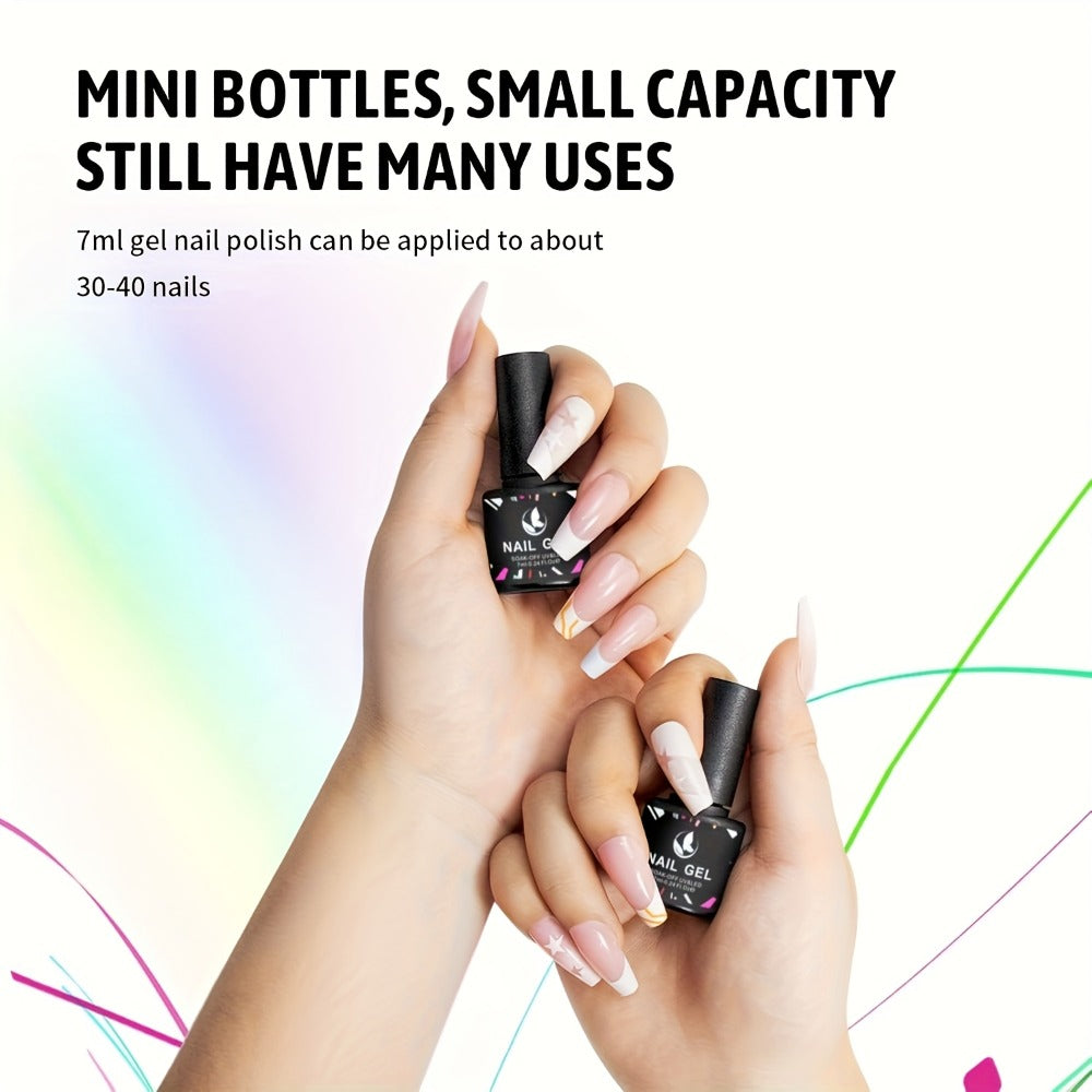 Gel Nail Polish Kit with Lamp and Grinder 35 Colors – Sparkly Matte Glossy Top Coat Base Gel Rhinestone Nail Decorations Complete Set for DIY Beginners Home Salon