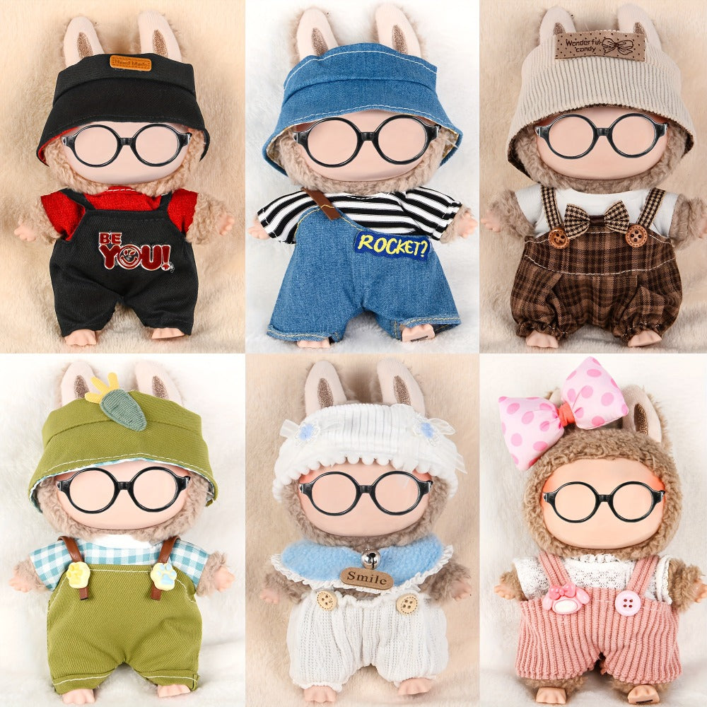 Doll Outfits Set 6 Pack for 17cm 6.7 Inch Miniature Dolls 6 Unique Fashion Designs Mix Match Clothing Collection No Doll Included Birthday Christmas Gift for Girls Kids