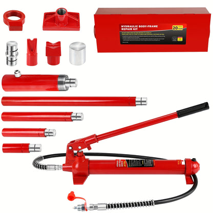 4-Ton 10-Ton 20-Ton Split Hydraulic Automotive Sheet Metal Jack, Split Hollow Dent Repair and Straightening Horizontal Vertical Lifting Cup