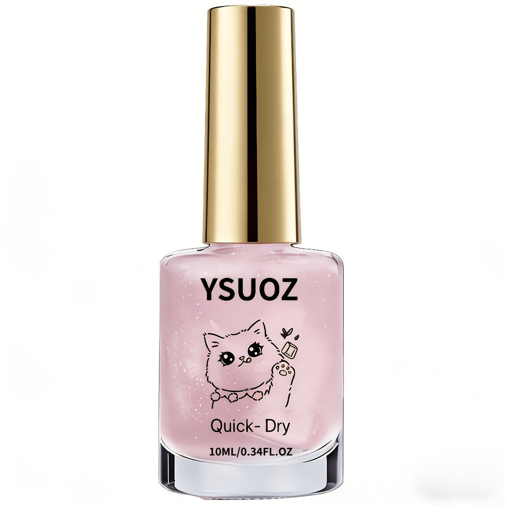 Nail Strengthening Oil with Pearl Effect Quick Dry No UV Lamp Needed - Mother of Pearl Nail Hardener Brightens Weak Soft Brittle Nails, Air Dry Formula for Women Home & Travel Use