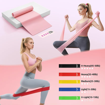 Pilates Kit for Women 14-in-1 – Pilates Ring, 2 Balls, 5 Resistance Bands & Yoga Block for Full Body Core & Flexibility Training, Portable Home Pilates Set