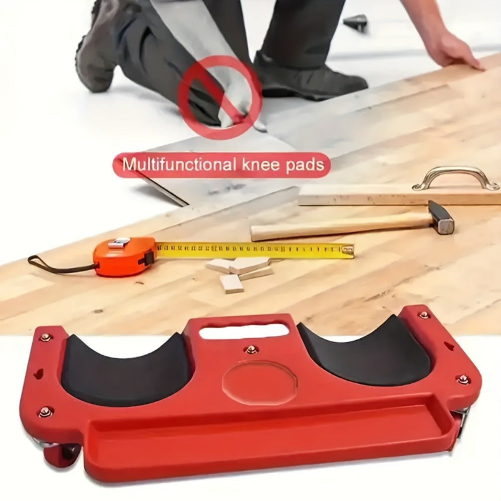 Rolling Knee Pad Platform with Wheels – ABS Cushioned Kneeling Pad, Built-In Tool Tray, Multi-Function Roller for Car Repairs, Flooring, Carpentry & Machine Work