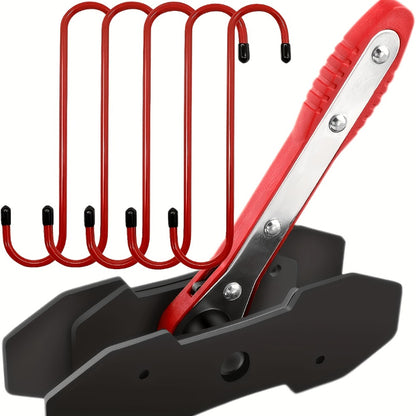 Brake Caliper Piston Compressor Tool with 360° Ratchet Wrench & Hooks – Automotive Brake Maintenance Kit for Car Brake Caliper Pressing, Wind-Back Tool Set for DIY & Professional Mechanics