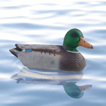 Duck Decoys 6-Pack – Realistic Floating Teal Decoy Set with Bionic Painting, XPE Compression Storage, 3 Male & 3 Female Ducks for Hunting, Pond Garden Yard Decoration, Flock Simulation