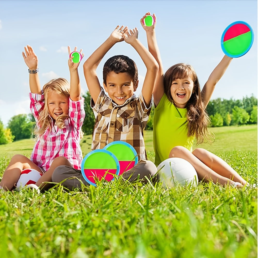 Sticky Ball Toss Game Set for Kids & Adults – Fun Outdoor Throwing Toy with Sticky Balls & Target Board, Beach Backyard Playground Party Game, Great Birthday Gift for Boys Girls Ages 3+