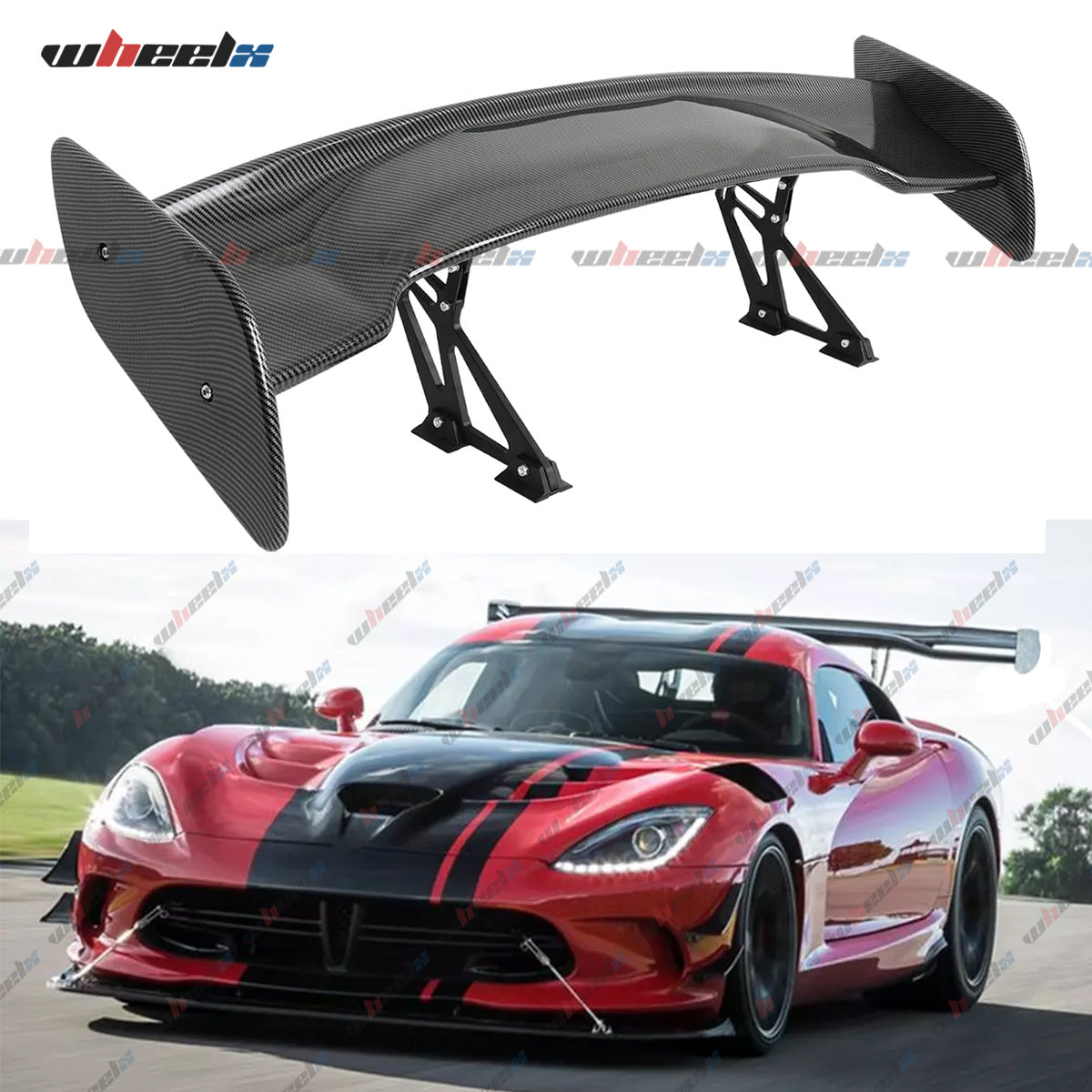 57 Inch Universal Rear Trunk Spoiler Wing GT Style ABS Racing Car Spoiler Compatible with Sedan Coupe Hatchback Wide Adjustable Rear Spoiler Wing Matt Black/ Glossy Black/ Carbon Fiber