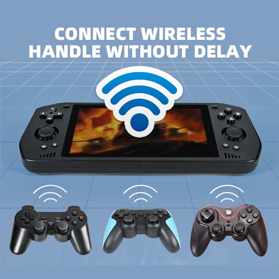 Powkiddy X28 Handheld Game Console – 5.5" IPS Touchscreen Android 11 T618 Octa-Core 4GB RAM 5000mAh Wi-Fi Bluetooth HDMI 30+ Emulators GameCube PSP Retro Gaming