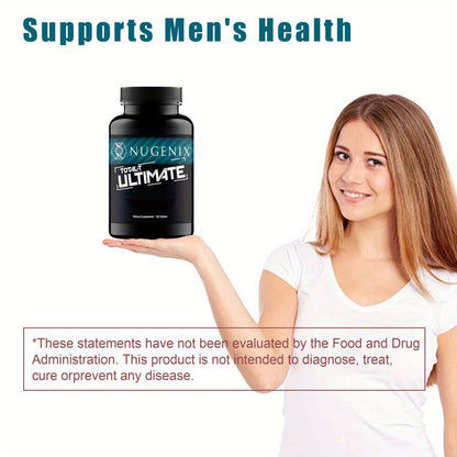 Natural Testosterone Booster for Men – Total-T Ultimate with D-Aspartic Acid, Horny Goat Weed, Tribulus, Maca & Stinging Nettle | Energy, Mood & Muscle Health Support | 1 or 3 Bottle Pack