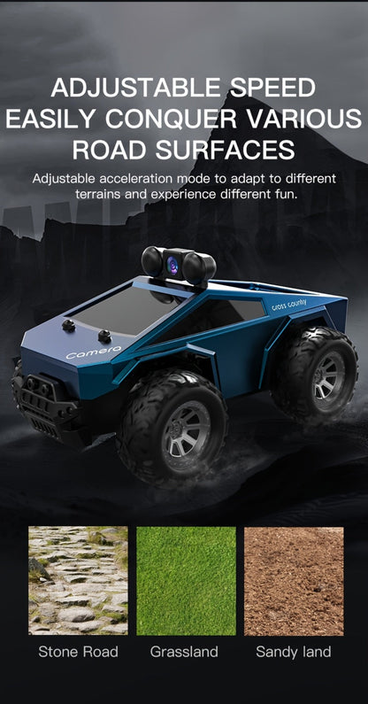 RC Off-Road Pickup Truck 1:28 Scale with 480P HD Camera | 2.4GHz App Control & Virtual Reality Function | 2 Rechargeable Batteries | Monster Truck Toy for Adults Kids