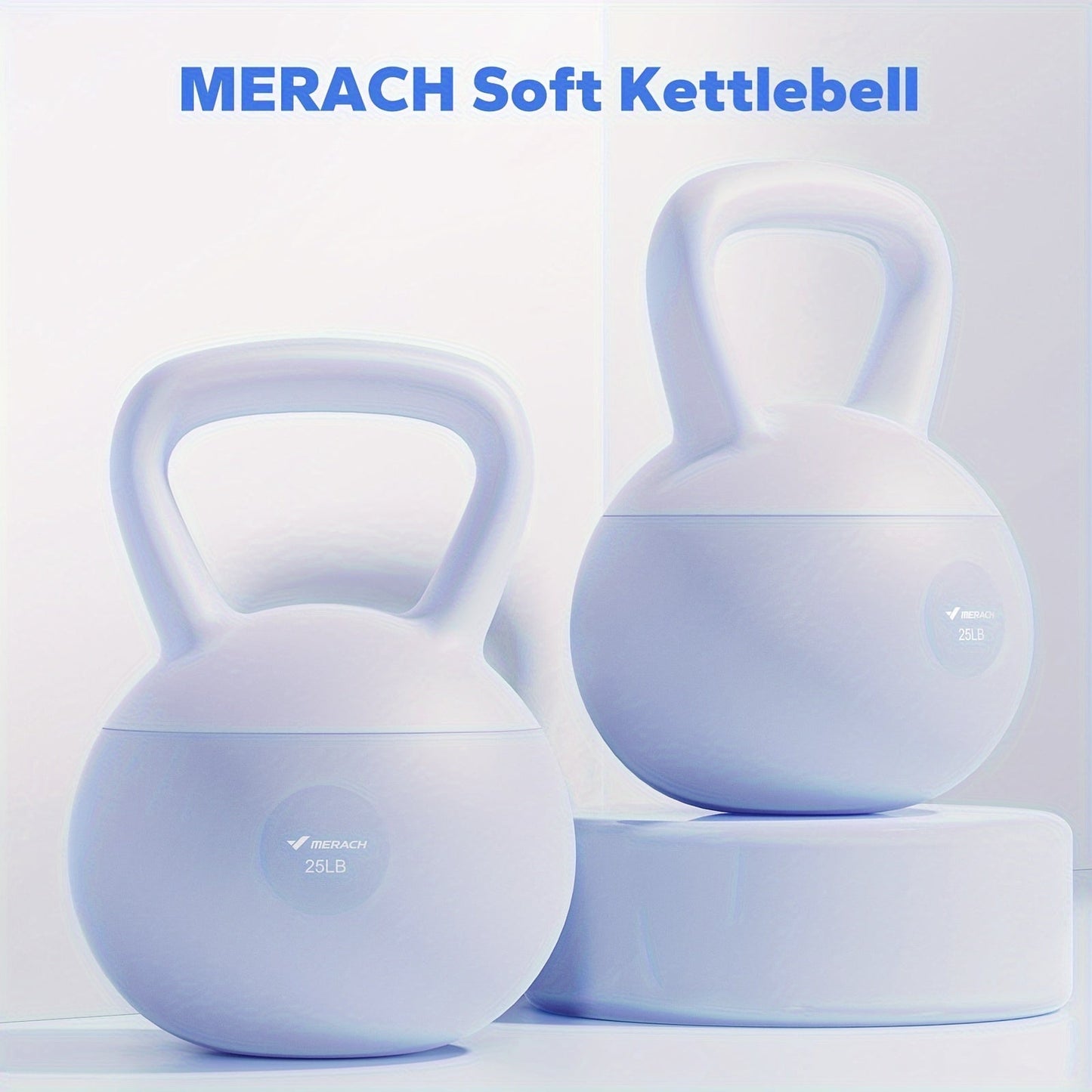 Soft Kettlebell Sand-Filled with Non-Slip Wide Grip Handle & Cushioned Base – Premium Mineral Sand Kettle Bell for Safe Strength Training, Home Gym & Fitness, Available in 15lbs & 25lbs