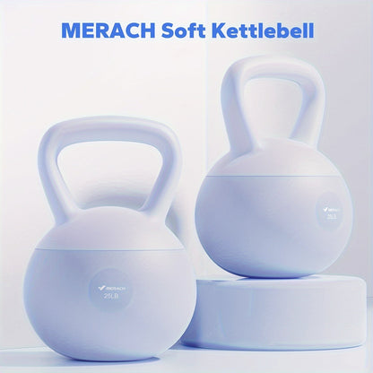 Soft Kettlebell Sand-Filled with Non-Slip Wide Grip Handle & Cushioned Base – Premium Mineral Sand Kettle Bell for Safe Strength Training, Home Gym & Fitness, Available in 15lbs & 25lbs
