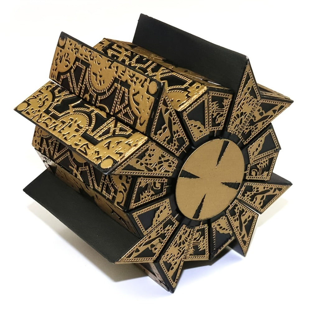 Lament Configuration Puzzle Box Cube – Functional Detachable Deformation Lock Box with Display Base, Brain Teaser Desk Decor, Unique Gift for Adults Horror Fans Christmas Halloween Birthday