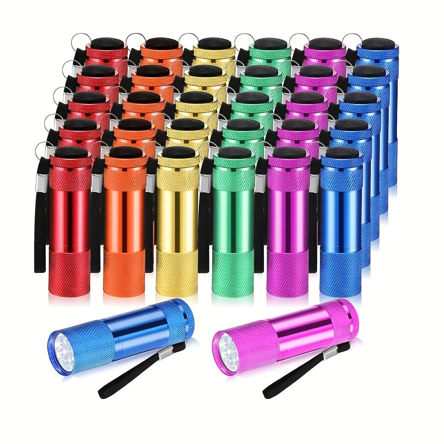 Bulk Flashlight Gift Set 32pcs – Mini Aluminum Handheld LED Torch with Lanyard for Boys & Girls, Small Flashlights for Christmas, Halloween, Thanksgiving, Birthday, Night Reading, Emergency & Camping (Batteries Not Included)