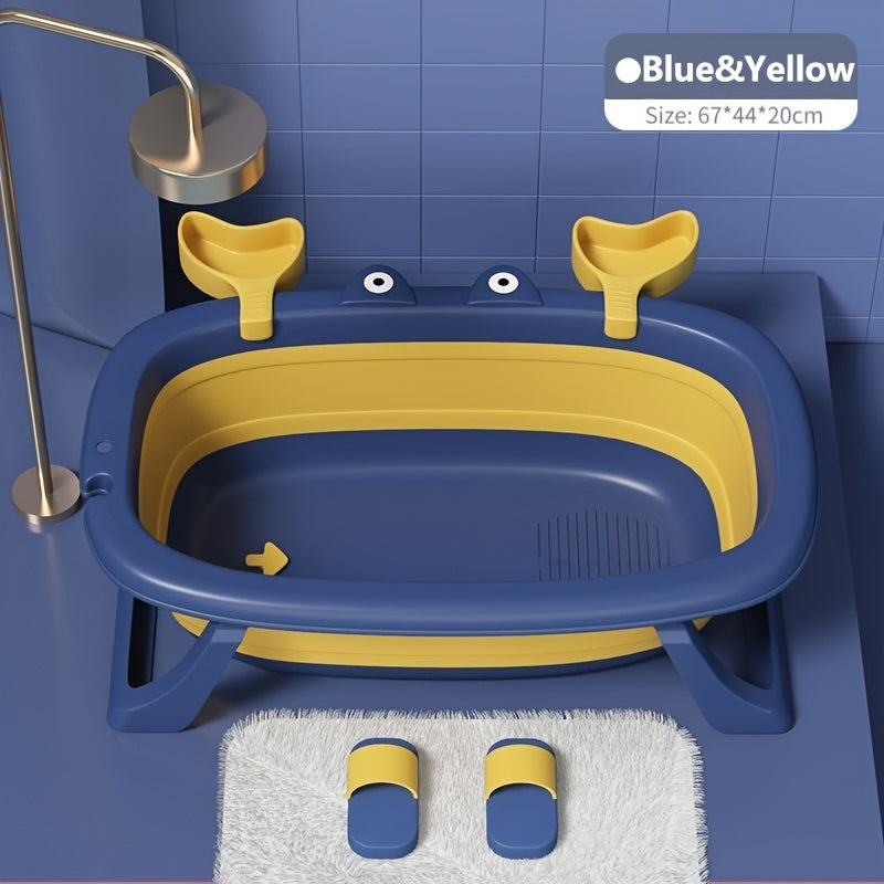Collapsible Pet Bath Tub – Portable Foldable Crab-Shaped Bathing Tub for Cats & Small Dogs Up to 20 lbs | Space-Saving, Durable & Easy to Clean | Indoor & Outdoor Pet Bathing Solution, 3 Color Options