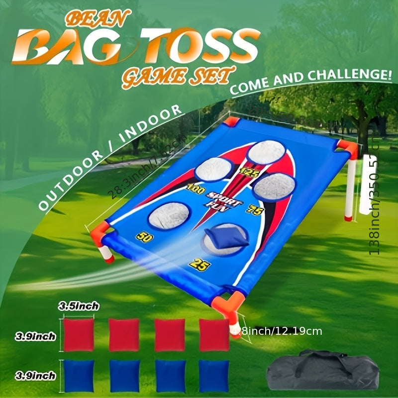 Bean Bag Toss Game Set – 5-Hole Scoring Board, 8 Bean Bags & Carry Bag – Outdoor Backyard Lawn & Beach Game for Adults & Kids, Family Party, Birthday & Holiday Gift