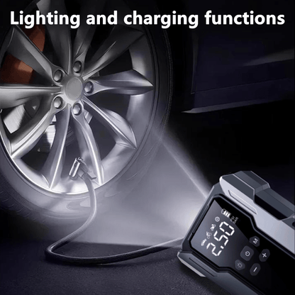 Upgraded 7-in-1 Portable Car Jump Starter – Multifunctional Emergency Battery Booster for 12V Vehicles Up to 2.64gal Gas / 2.38gal Diesel, LED Emergency Light, Available with or without Air Pump