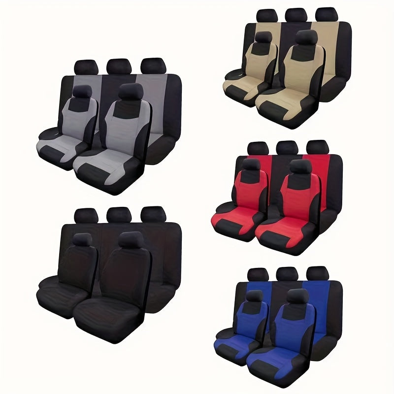 Car Seat Covers for Five Passengers, Made of Breathable Fabric, Suitable for All Seasons, Durable, And Compatible with Most Five-Seater Vehicles Available