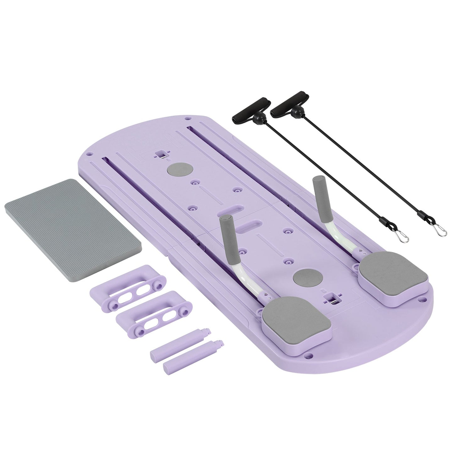 Foldable Pilates Board 8-in-1 with Resistance Bands – Anti-Slip Yoga Push-Up Board for Core Strength, Balance, Fat Burning & Full Body Home Gym Training