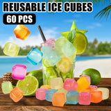 Rainbow ice cubes